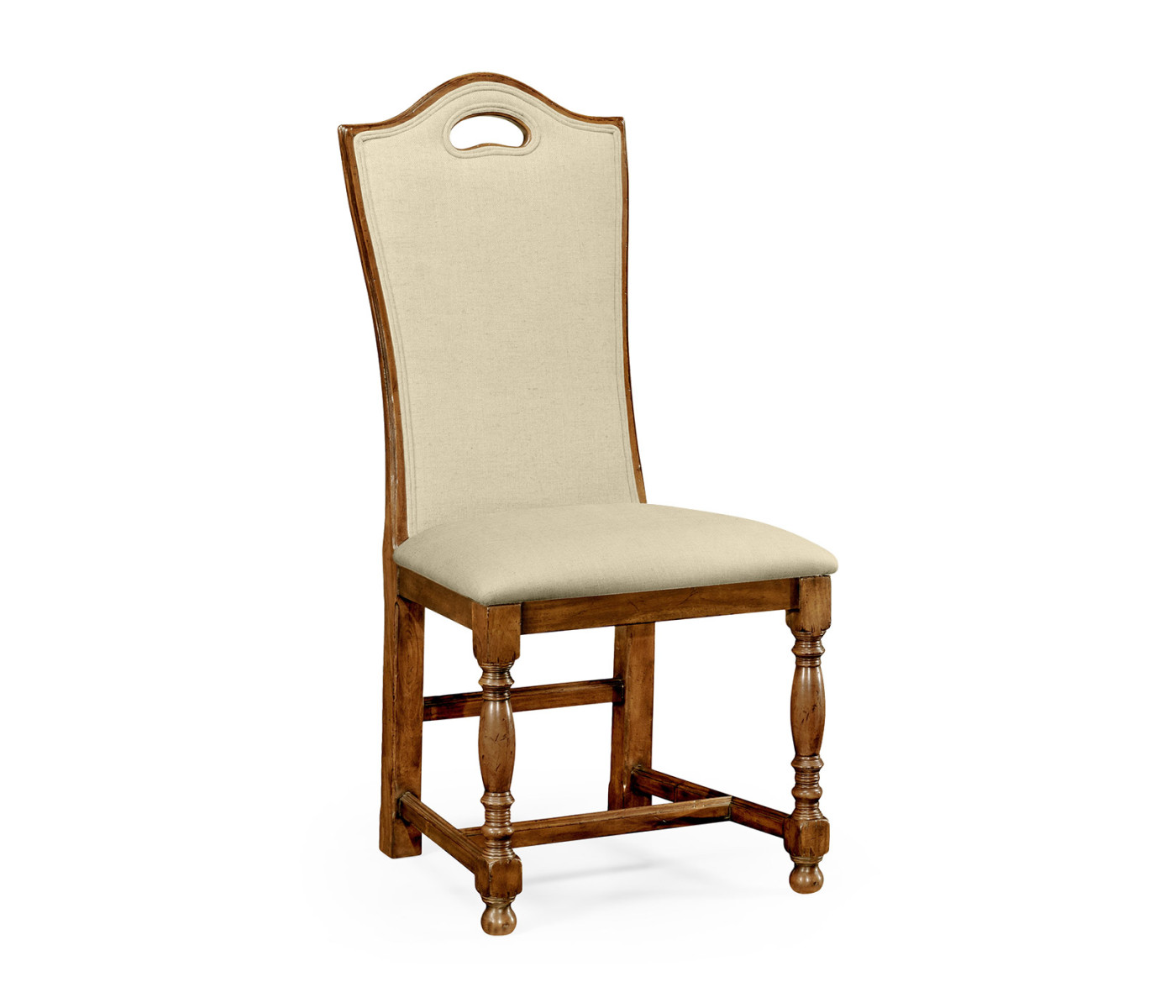 Country Walnut Dining Side Chair