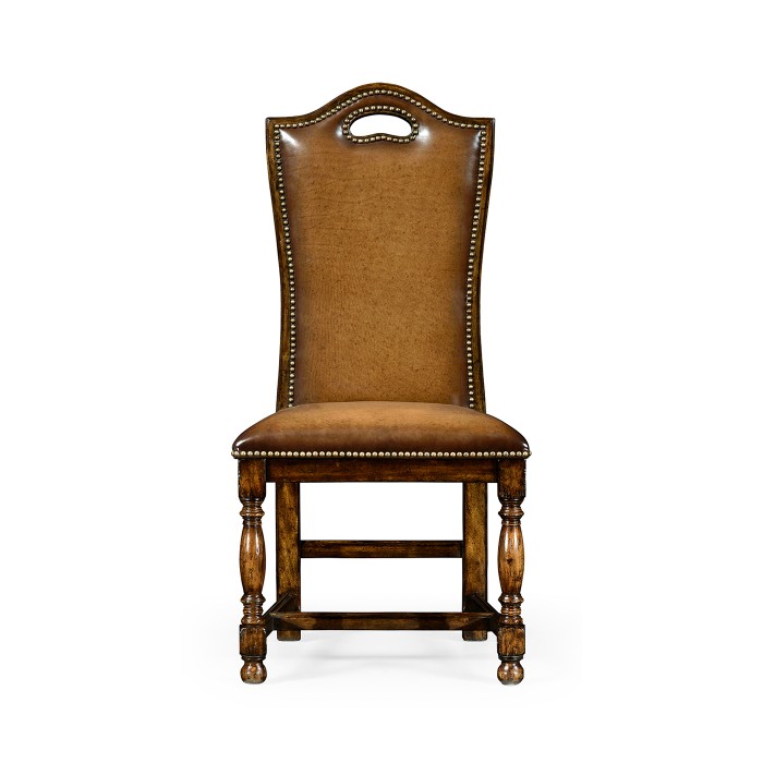 Country Walnut Dining Side Chair