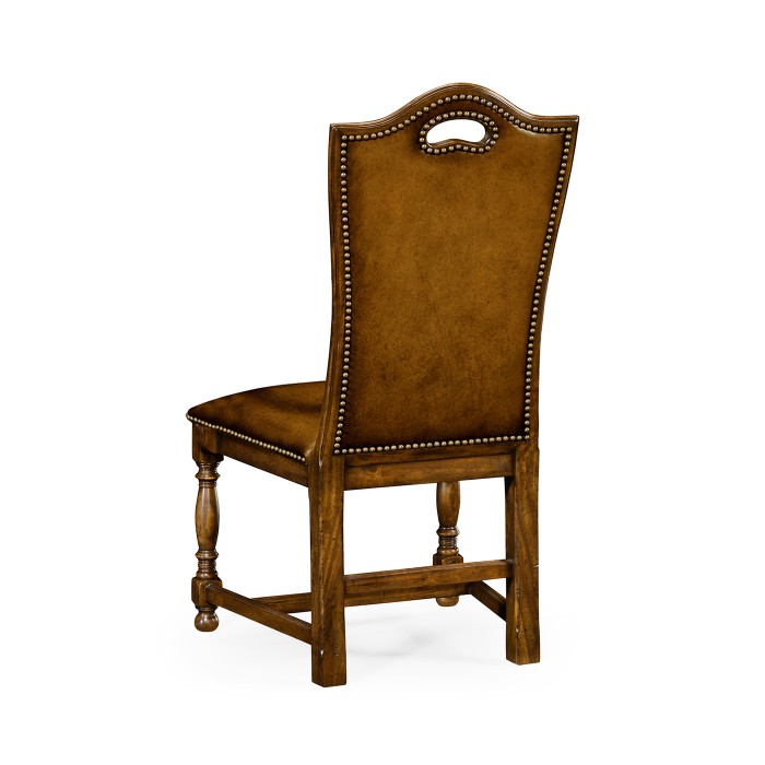 Country Walnut Dining Side Chair