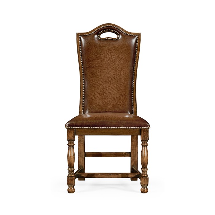 Country Walnut Dining Side Chair