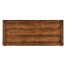 Walnut planked chest of five drawers