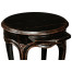 French small round lamp table (black)