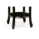 French small round lamp table (black)
