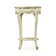 French small round lamp table (white)