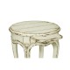French small round lamp table (white)