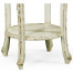 French small round lamp table (white)