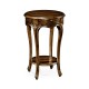 French small round lamp table