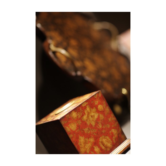 Black Chinoiserie Tissue Box