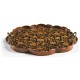 Scalloped Black Chinoiserie Tray