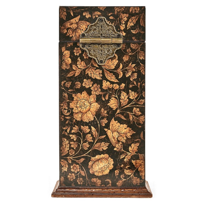 Single Glass Decanter & Black Chinoiserie Case