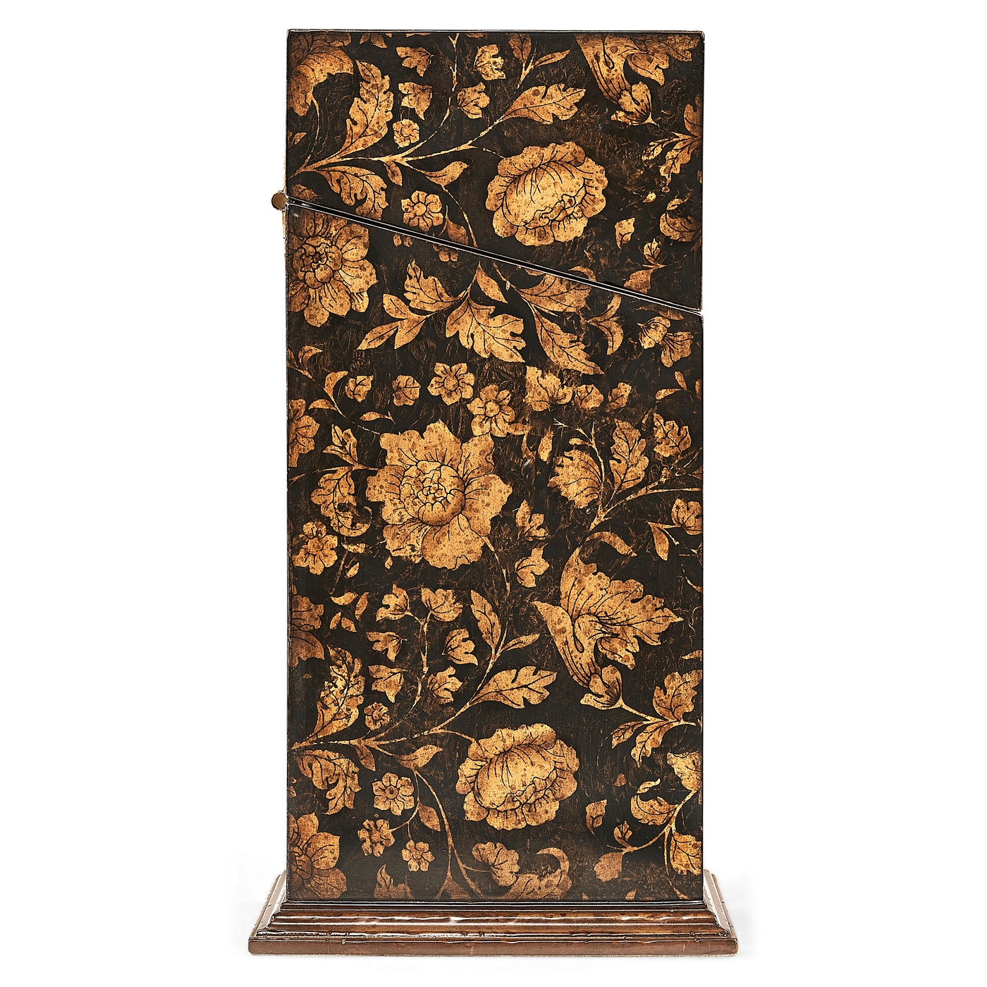 Single Glass Decanter & Black Chinoiserie Case