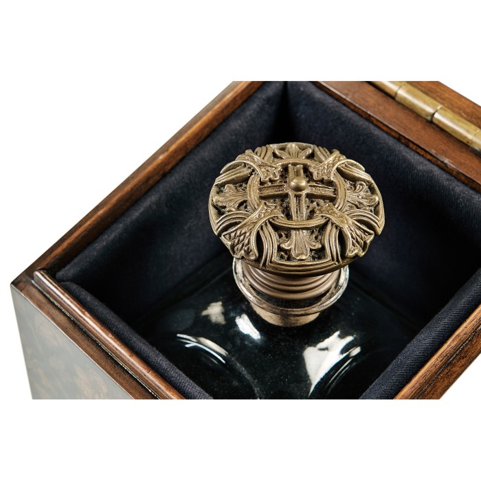 Single Glass Decanter & Black Chinoiserie Case