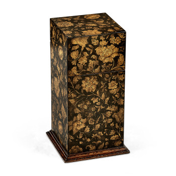Single Glass Decanter & Black Chinoiserie Case