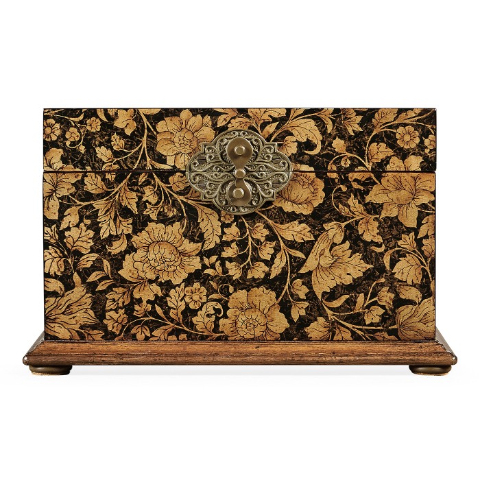 Black Chinoiserie Jewellery Box