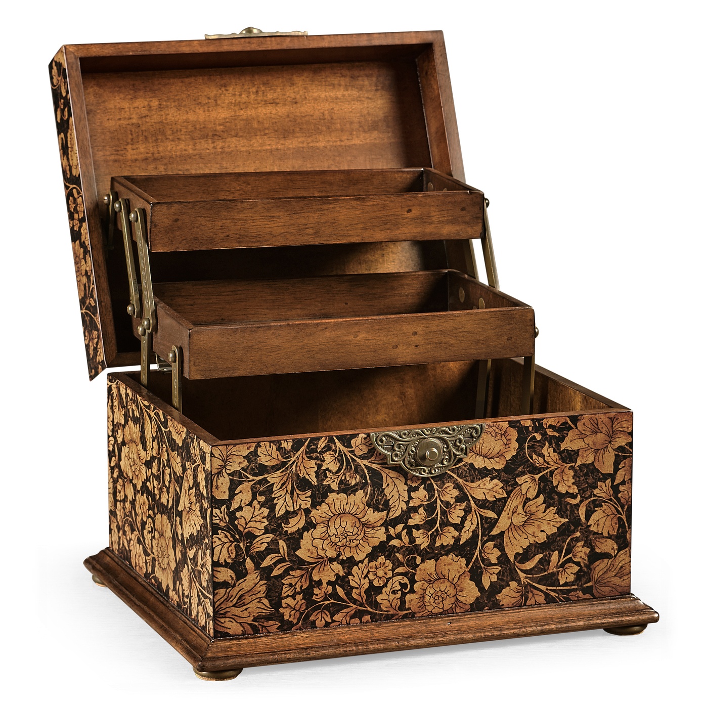 Black Chinoiserie Jewellery Box