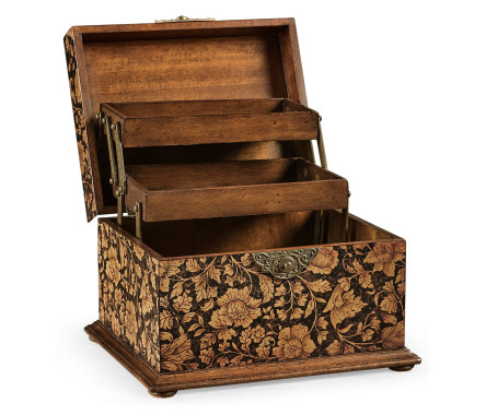 Black Chinoiserie Jewellery Box
