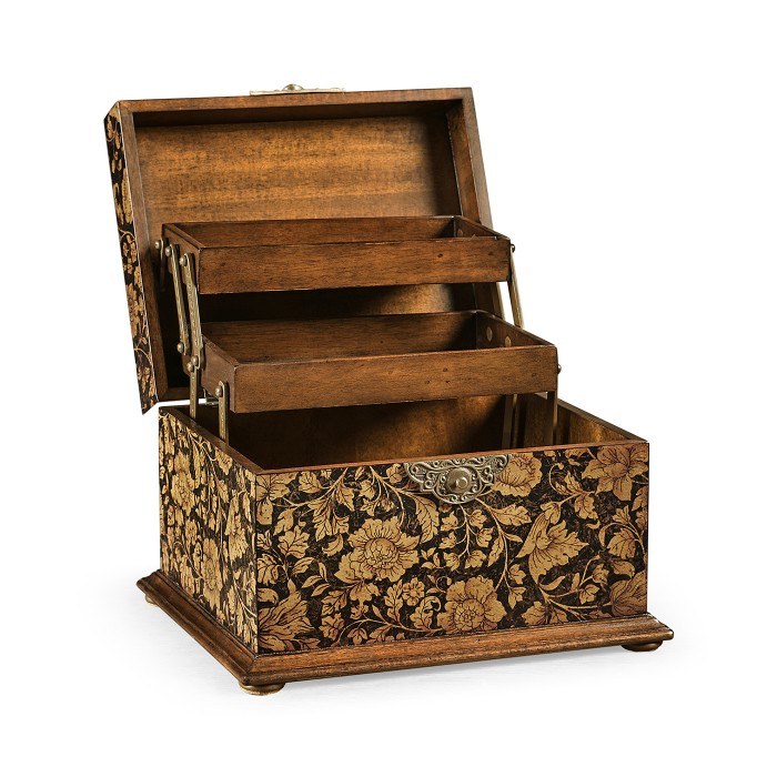 Black Chinoiserie Jewellery Box