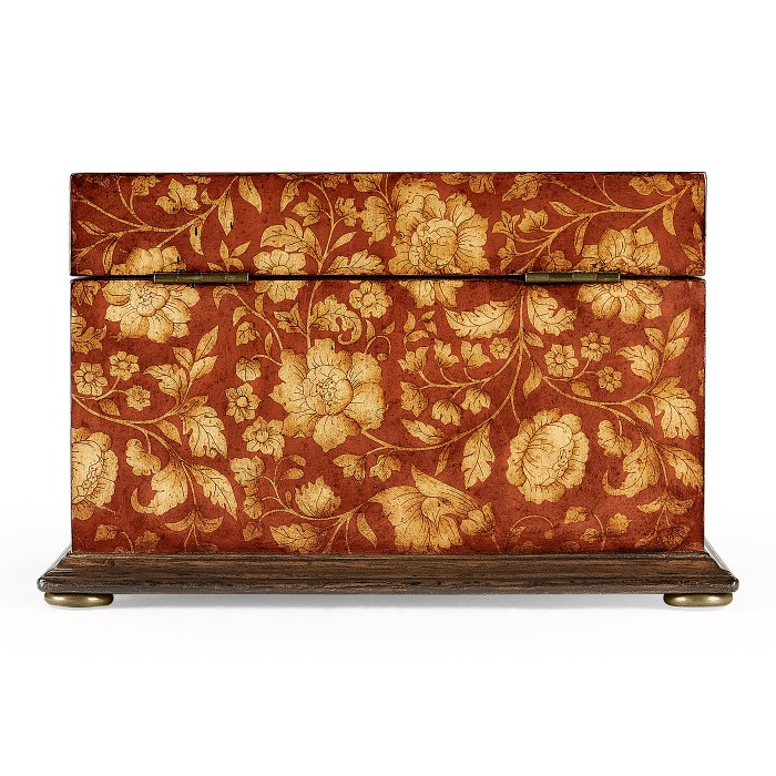 Red Chinoiserie Jewellery Box