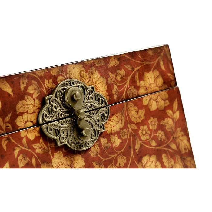 Red Chinoiserie Jewellery Box