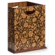 Square Black Chinoiserie Waste Basket