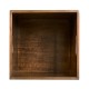 Square Red Chinoiserie Waste Basket