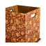 Square Red Chinoiserie Waste Basket