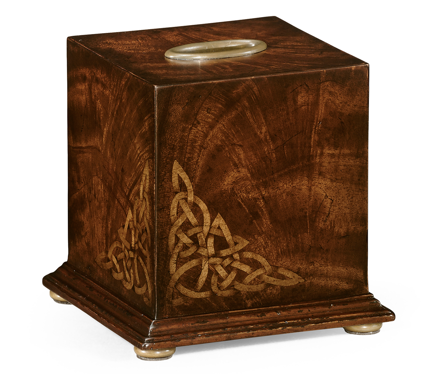 Crotch Mahogany Tissue Box