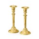 Pair of Neo-Classical Gilded Candlesticks