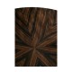 Round Art Deco Macassar Ebony High Lustre Side Table with Drawer