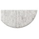 White Smoke Eggshell Round Side Table with Drawer