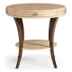 Art Deco Round Side Table with Drawer