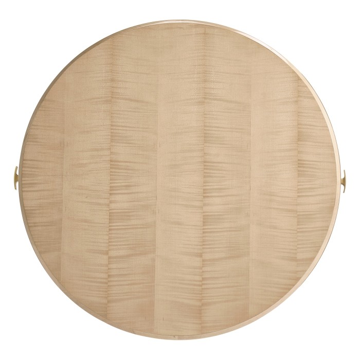Art Deco Round Side Table with Drawer