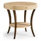 Art Deco Round Side Table with Drawer