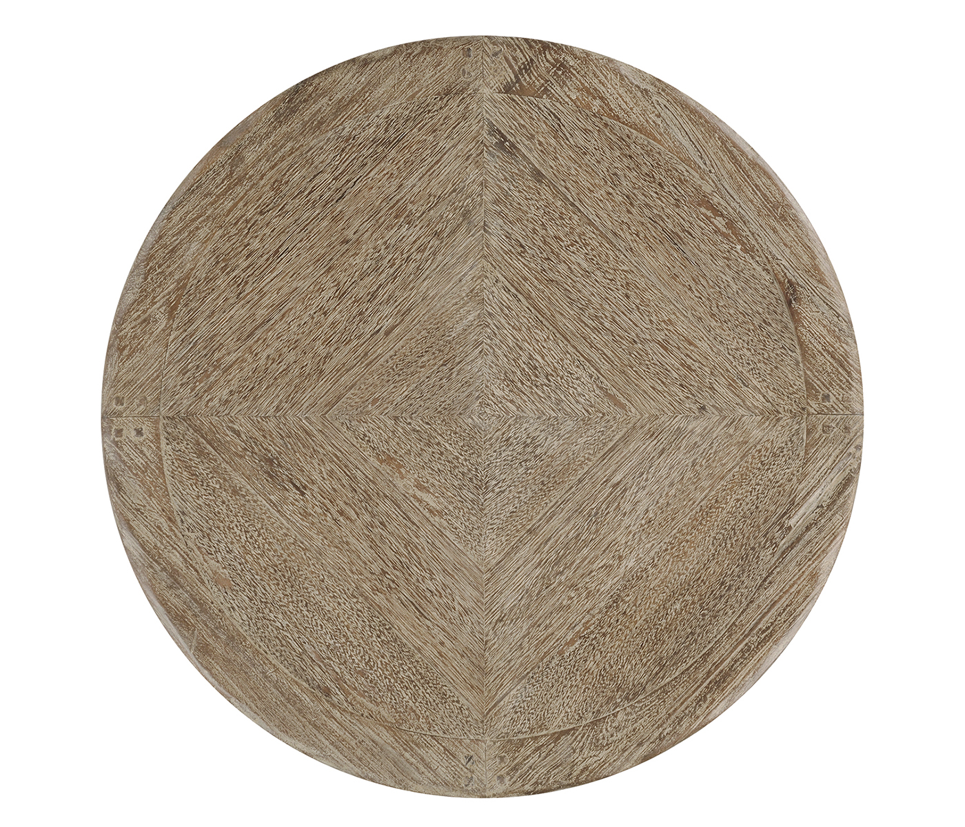Weathered grey round side table