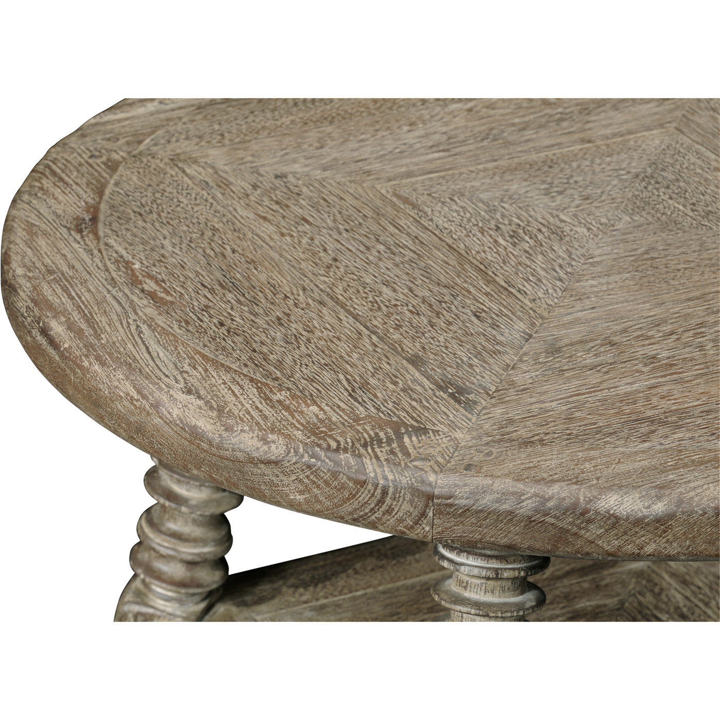 Weathered grey round side table