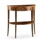 Boxwood stringing demilune console