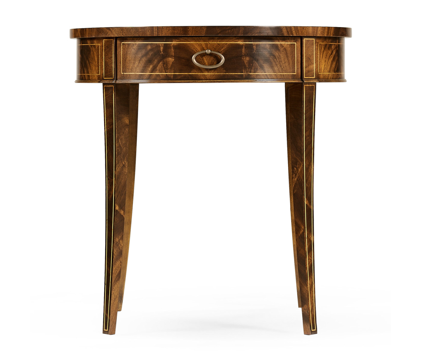 Round Antique Mahogany Side Table
