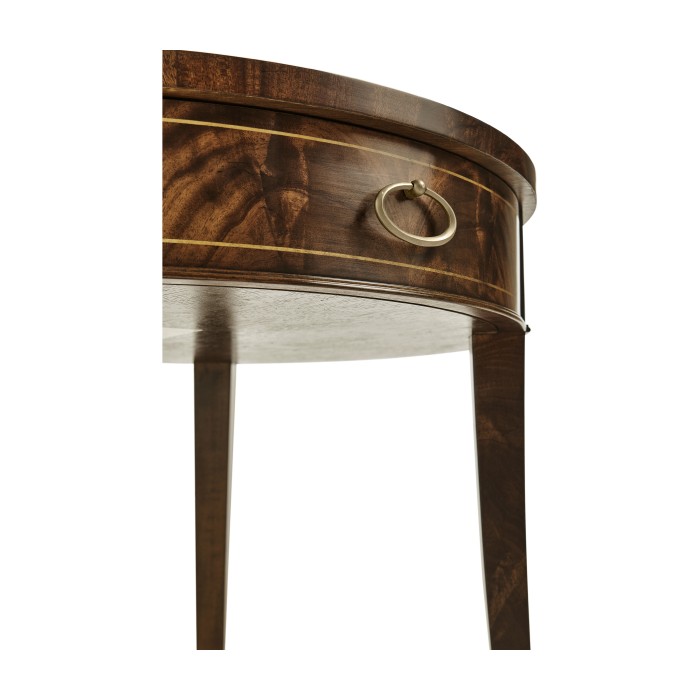 Round Antique Mahogany Side Table