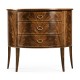 Biedermeier style mahogany demilune cabinet