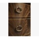 Biedermeier style mahogany demilune cabinet