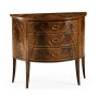 Biedermeier style mahogany demilune cabinet