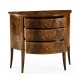 Biedermeier style mahogany demilune cabinet