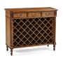Free Standing Walnut Wine Cabinet