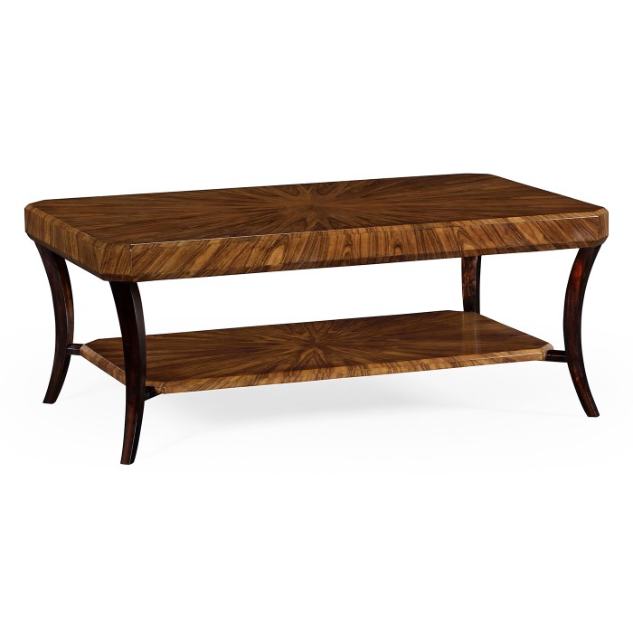 Art Deco High Lustre Rectangular Coffee Table
