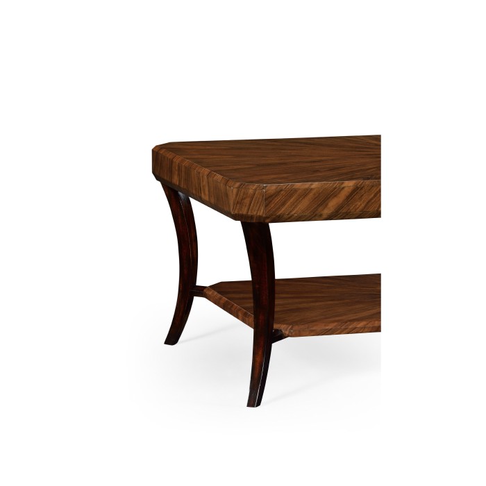 Art Deco Satin Rectangular Coffee Table