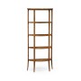 Biedermeier Style Walnut Five-Tier Étagère (Walnut)