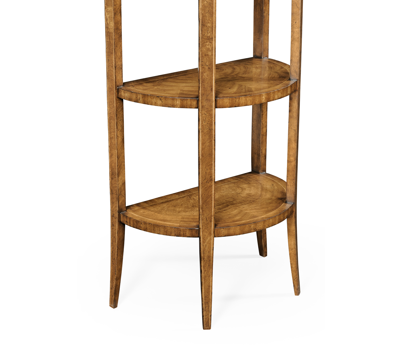Biedermeier style walnut four-tier étagère (Walnut)