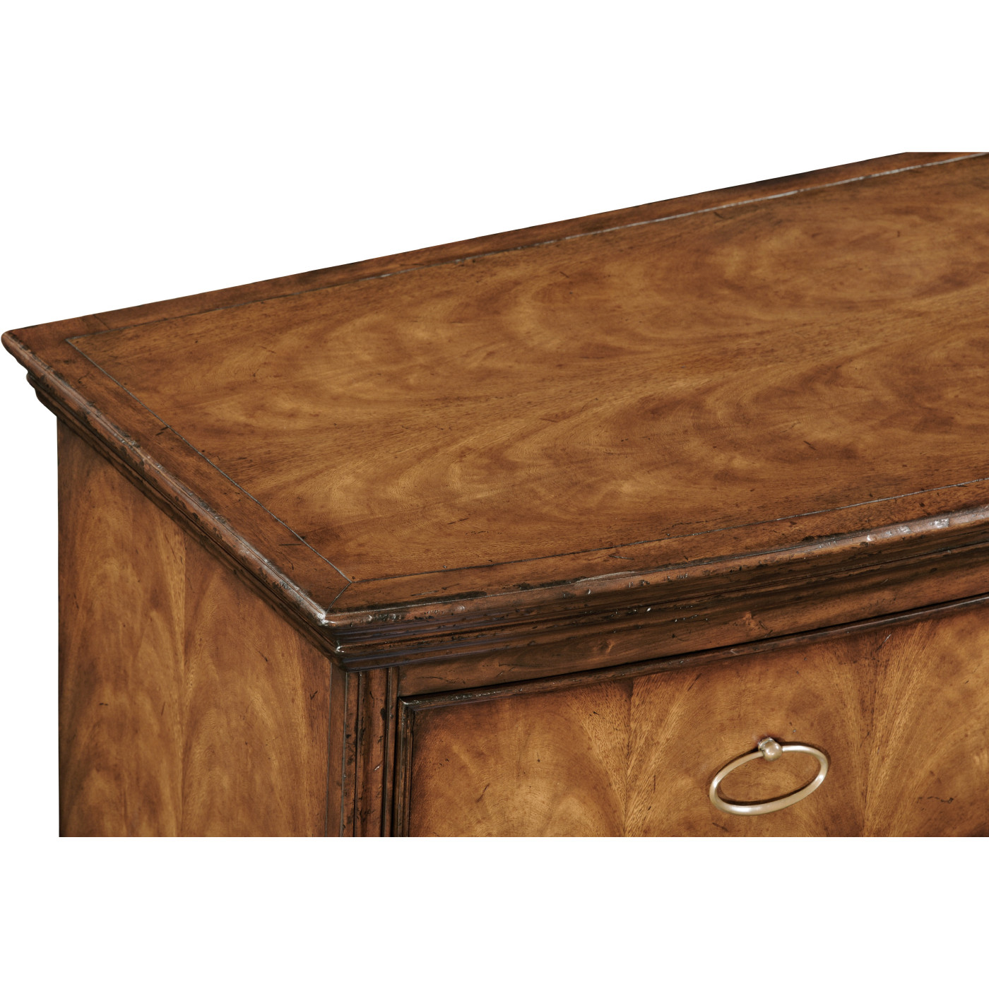 Walnut escritoire with false front