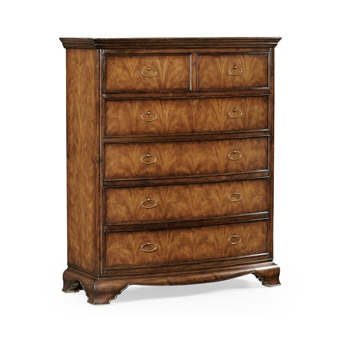 Walnut escritoire with false front