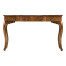 Dressing table with hinged mirror